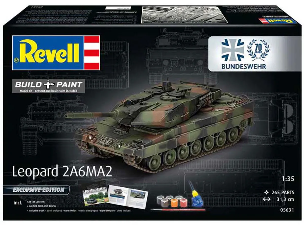 Revell 05631 Leopard 2 A6A2 Bundeswehr Modelbouwpakket 1:35 - Multi