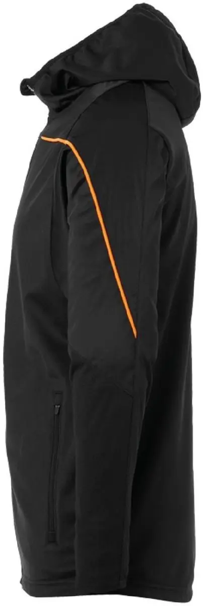 Uhlsport Stream 22 Trainingsjas Kind - Maat 164 - Zwart-Fluor Oranje