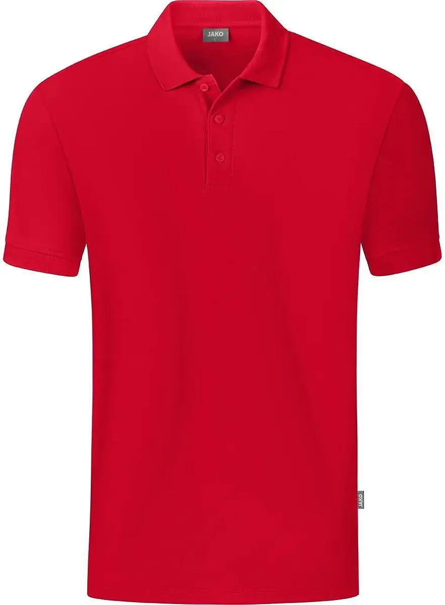 Jako Organic Polo Heren - Rood M