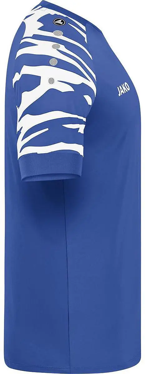 Jako Wild Shirt Heren Korte Mouw - Wit/Royal S