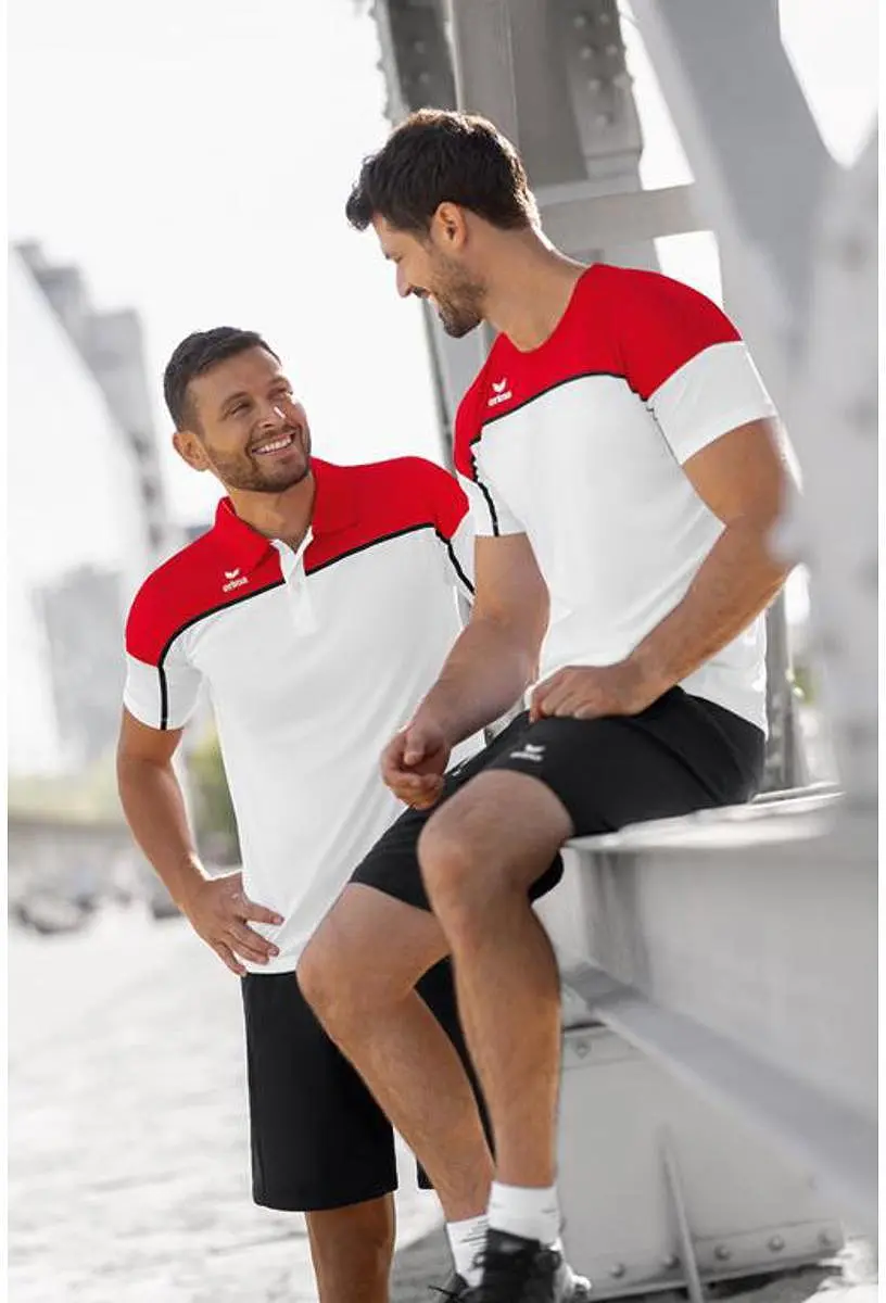 Erima Change T-Shirt Kinderen 128 - Zwart/Rood/Wit