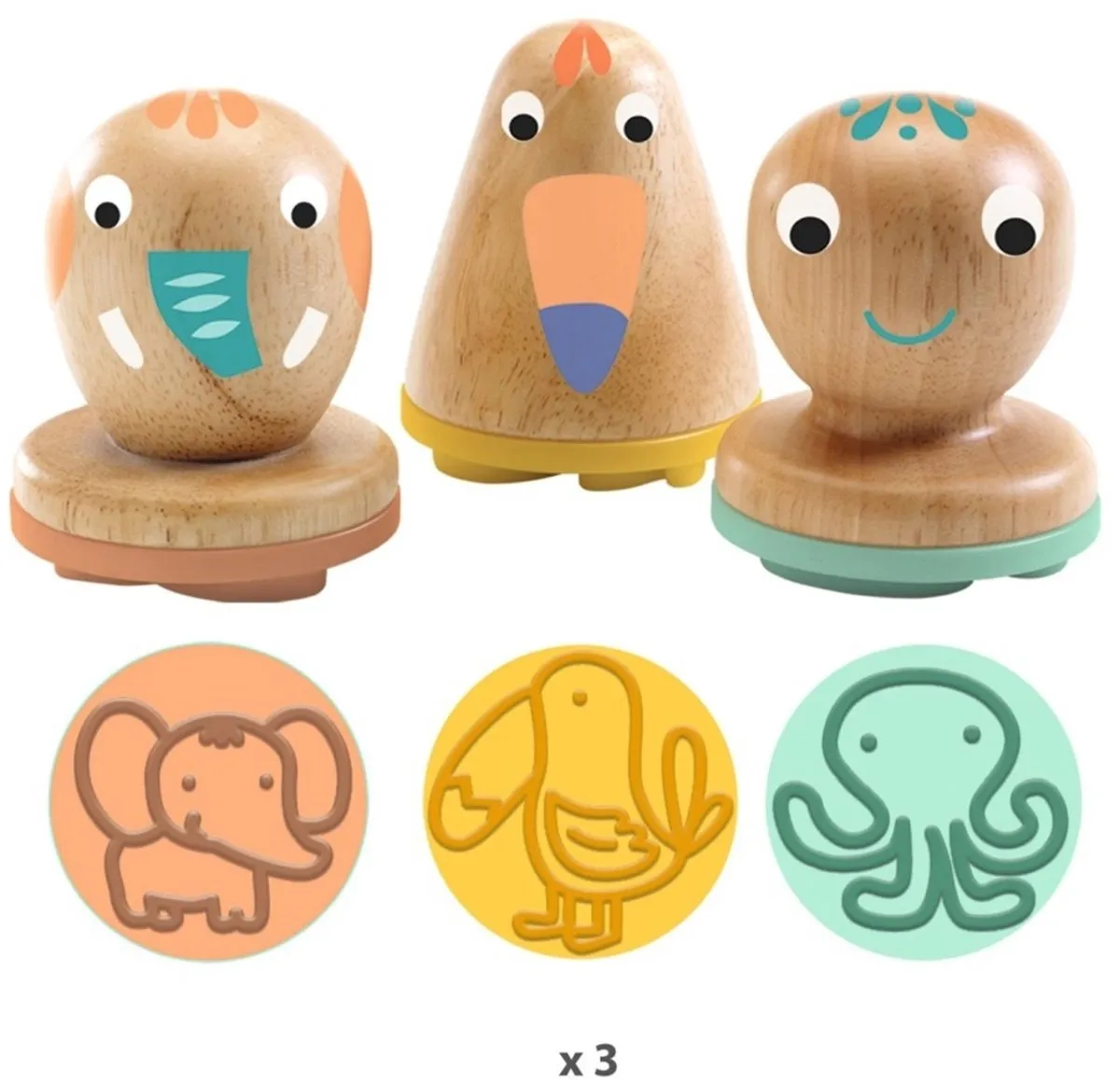 Djeco Myplastistamps - Meerkleurig