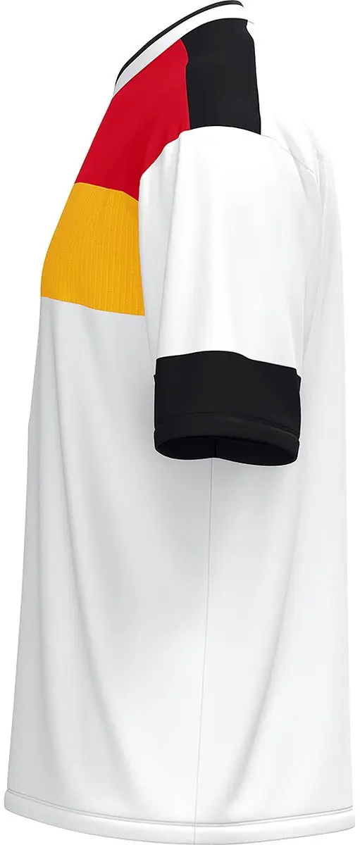 Jako Club 92 Shirt Heren Korte Mouw - XL - Wit/Geel/Rood/Zwart