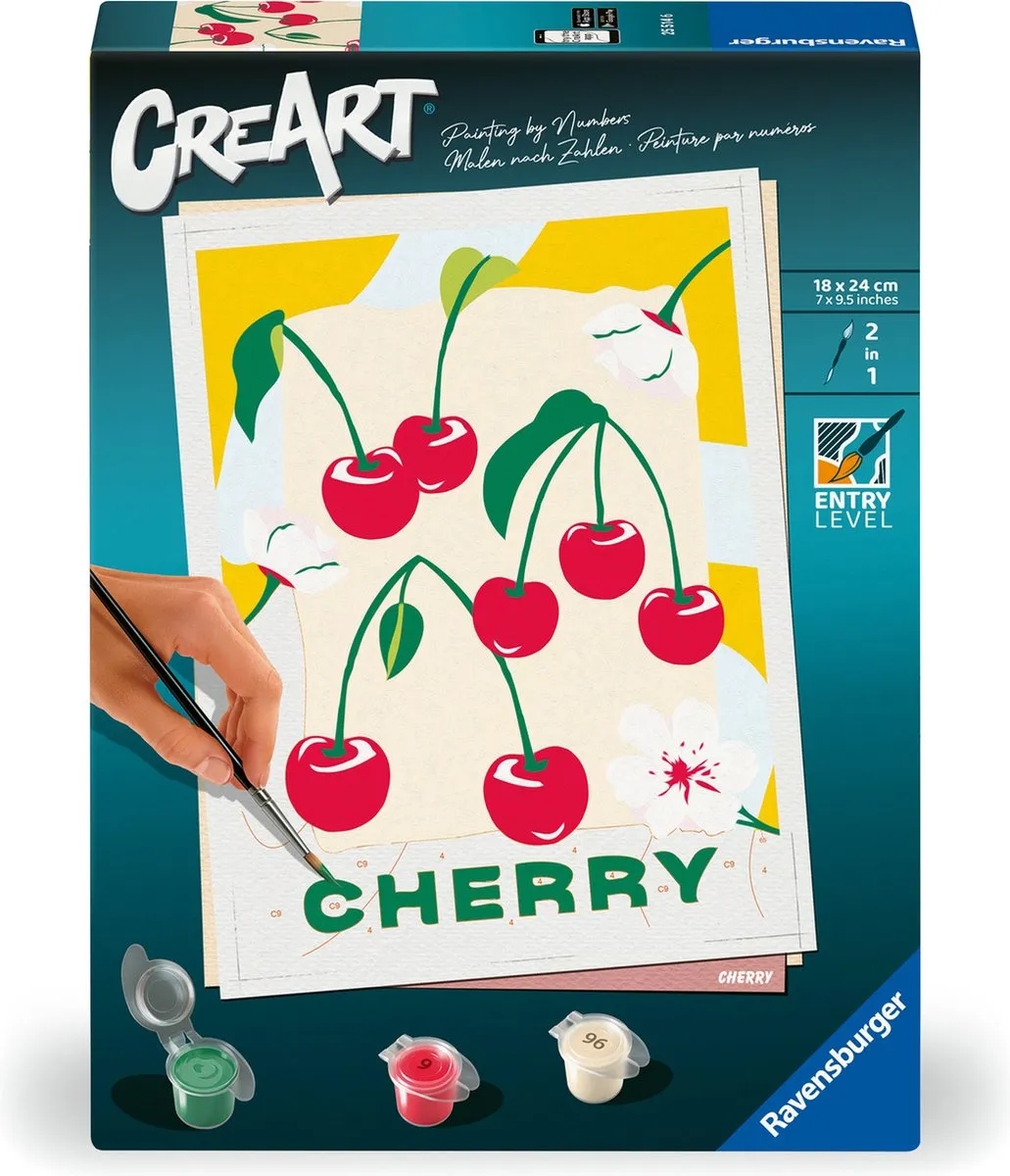 Ravensburger CreArt Cherry Schilderen op Nummer - afbeelding 6 van 6