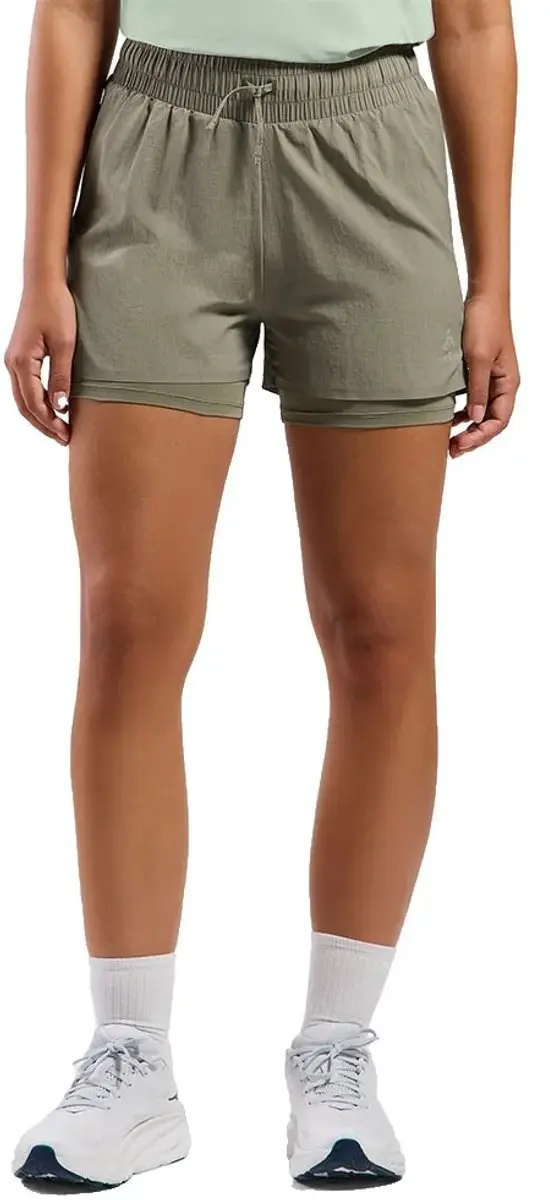 Odlo Zeroweight 3 Inch Korte Broek Groen XS Vrouw