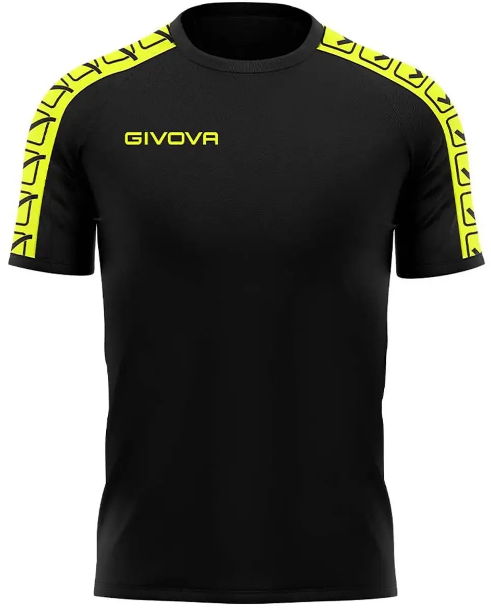 Givova Poly Band T-shirt - S - Fluor Geel/Zwart - afbeelding 3 van 3