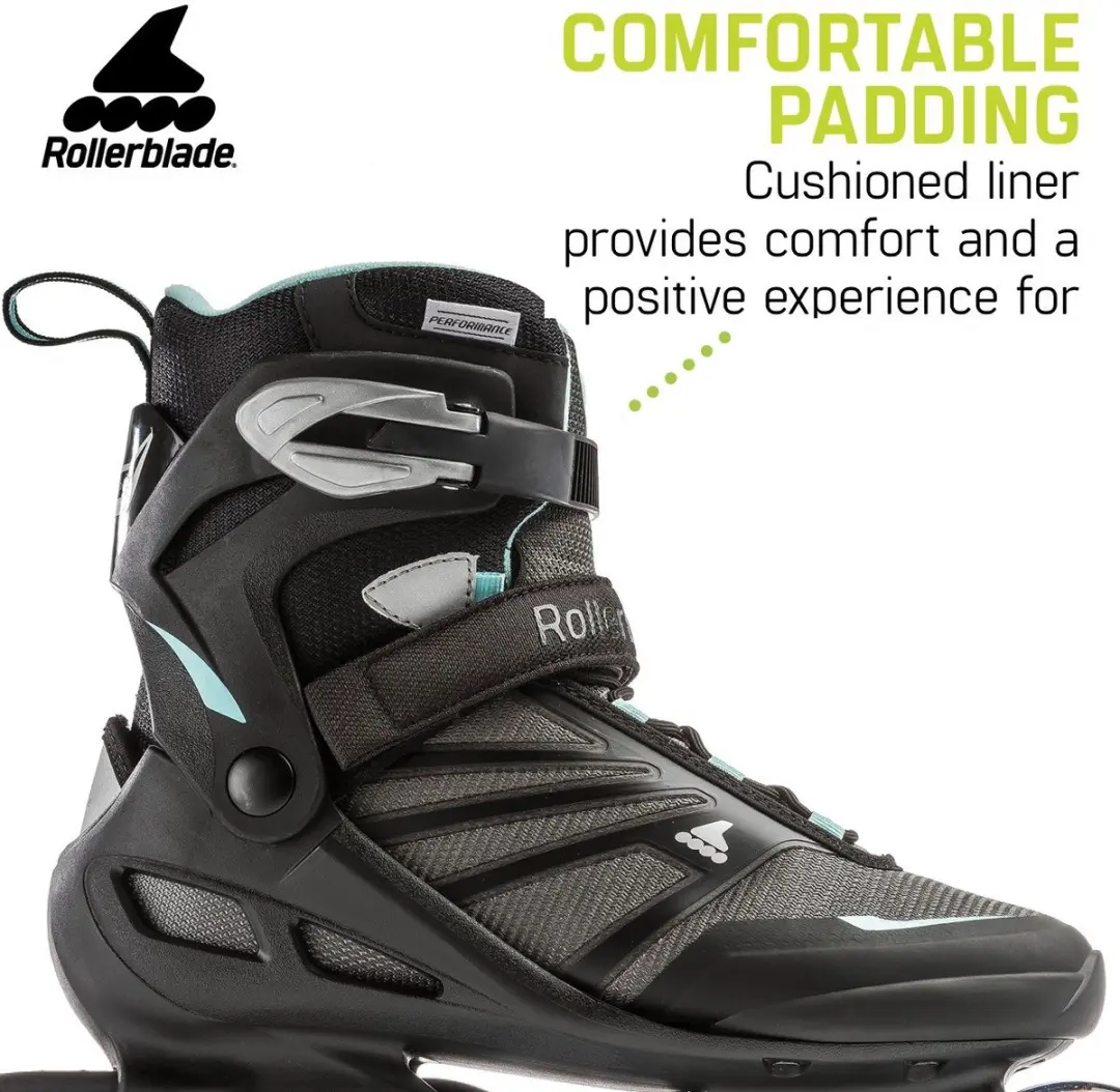 Rollerblade Zetrablade W Inlineskates 80mm - Maat 38.5 - Zwart/Grijs/Blauw - afbeelding 2 van 6