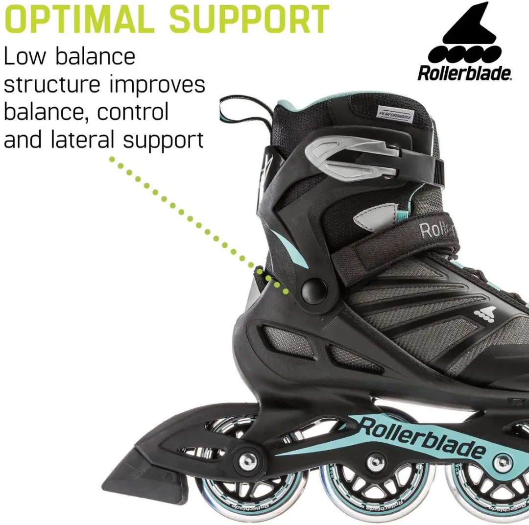 Rollerblade Zetrablade W Inlineskates 80mm - Maat 38.5 - Zwart/Grijs/Blauw - afbeelding 5 van 6