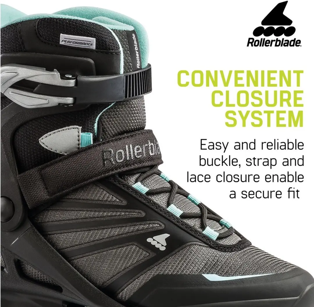 Rollerblade Zetrablade W Inlineskates 80mm - Maat 38.5 - Zwart/Grijs/Blauw - afbeelding 3 van 6
