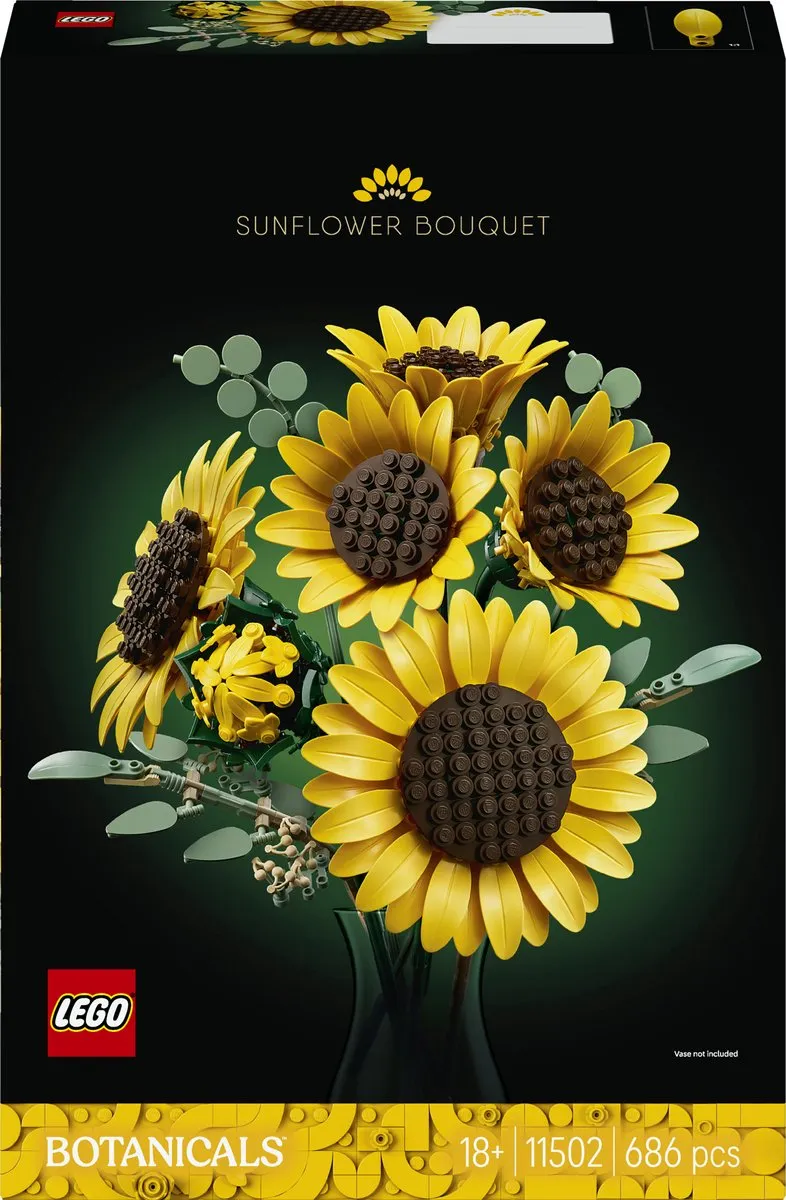 LEGO Botanicals Boeket Zonnebloemen 11502 - 686 Stukken