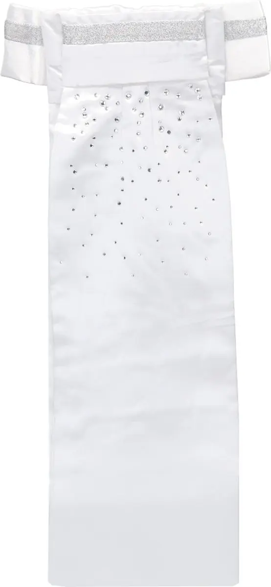 QUUR Qglamour Plastron - One Size - Wit-zilver