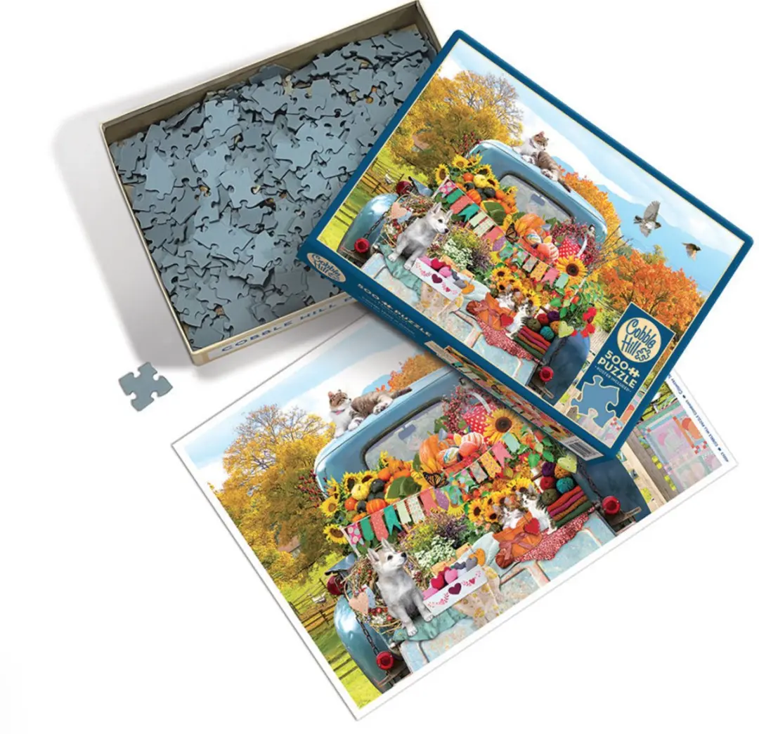 Cobble Hill Country Truck in Herfst Puzzle 500 Stuk