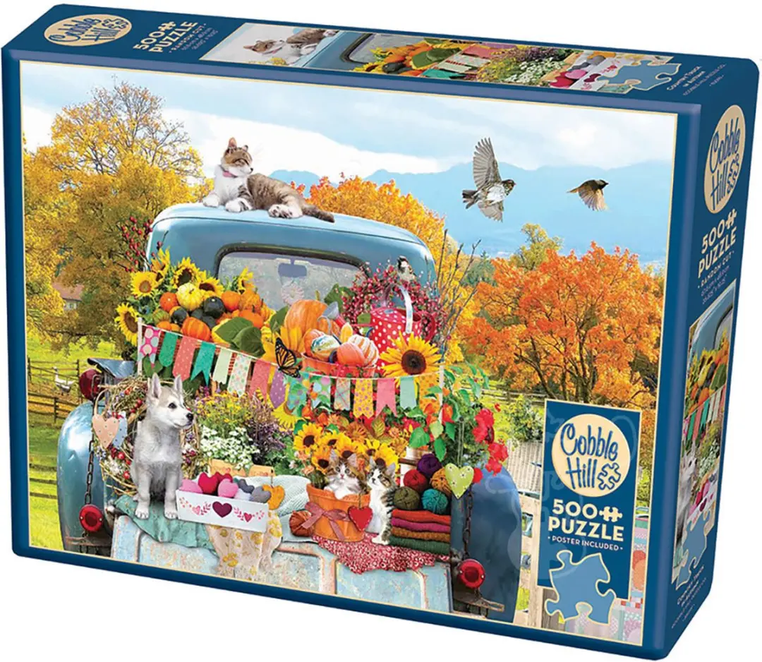 Cobble Hill Country Truck in Herfst Puzzle 500 Stuk