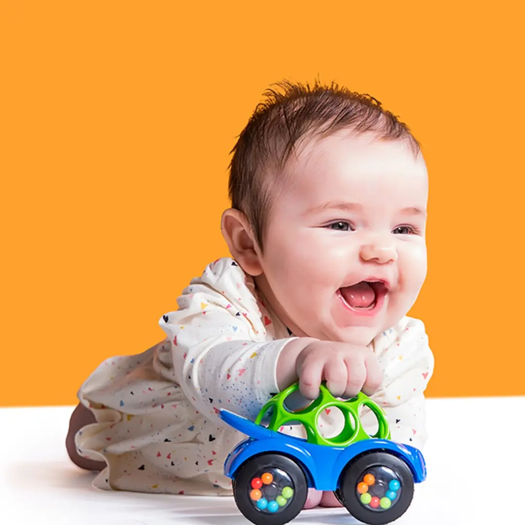 Oball Babyauto Rammelaar - Blauw
