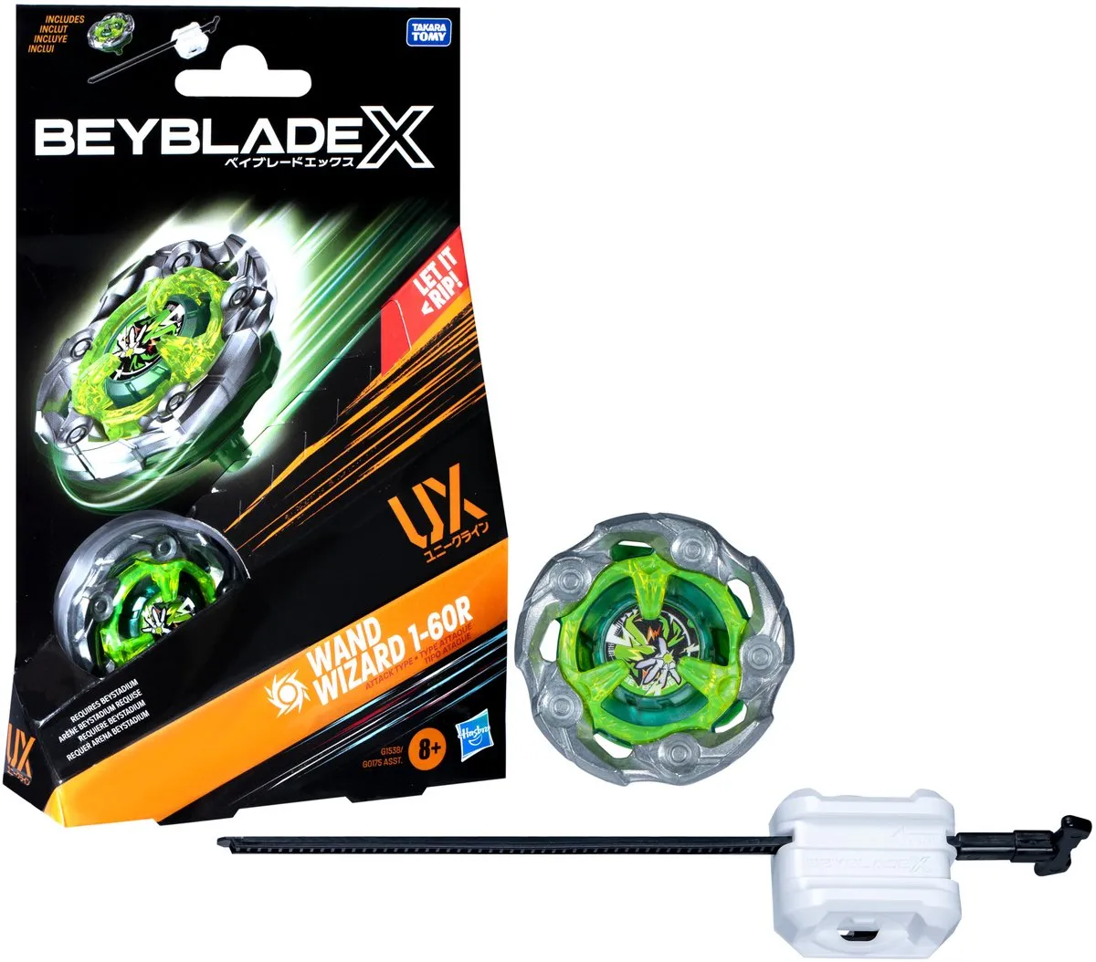 Hasbro Beyblade X Wizard Wand Starter Pack - Rechtsdraaiend - Multi