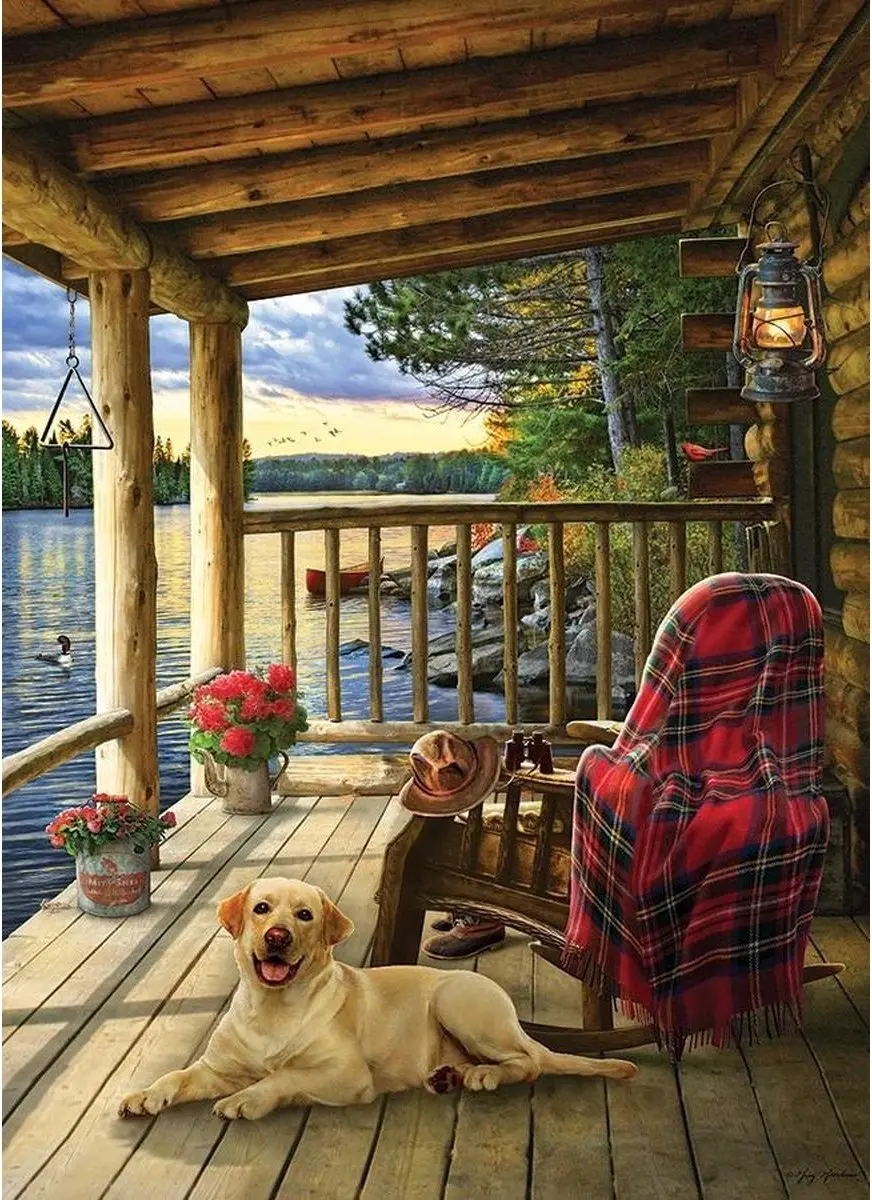 Cobble Hill Cabin Porch Puzzel