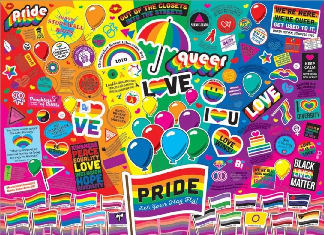 Cobble Hill Puzzel Pride 1000 Stuks - Multicolor