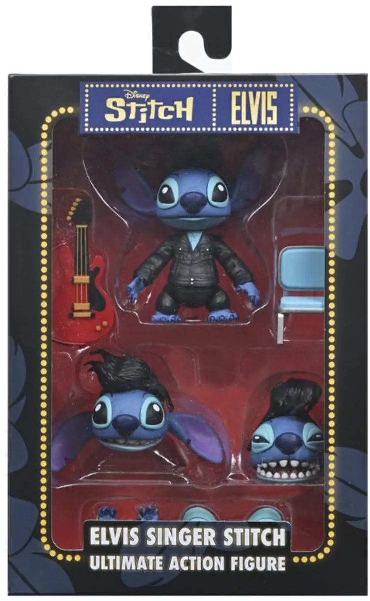 Neca Lilo & Stitch Ultimate Singer Elvis Stitch Action Figuur 7cm - Multi