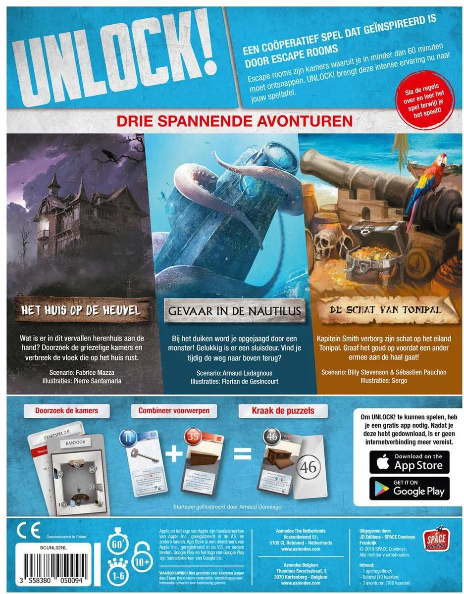 Space Cowboys Unlock! 2 Mysterieuze Avonturen Escape Room Spel SPC13-002