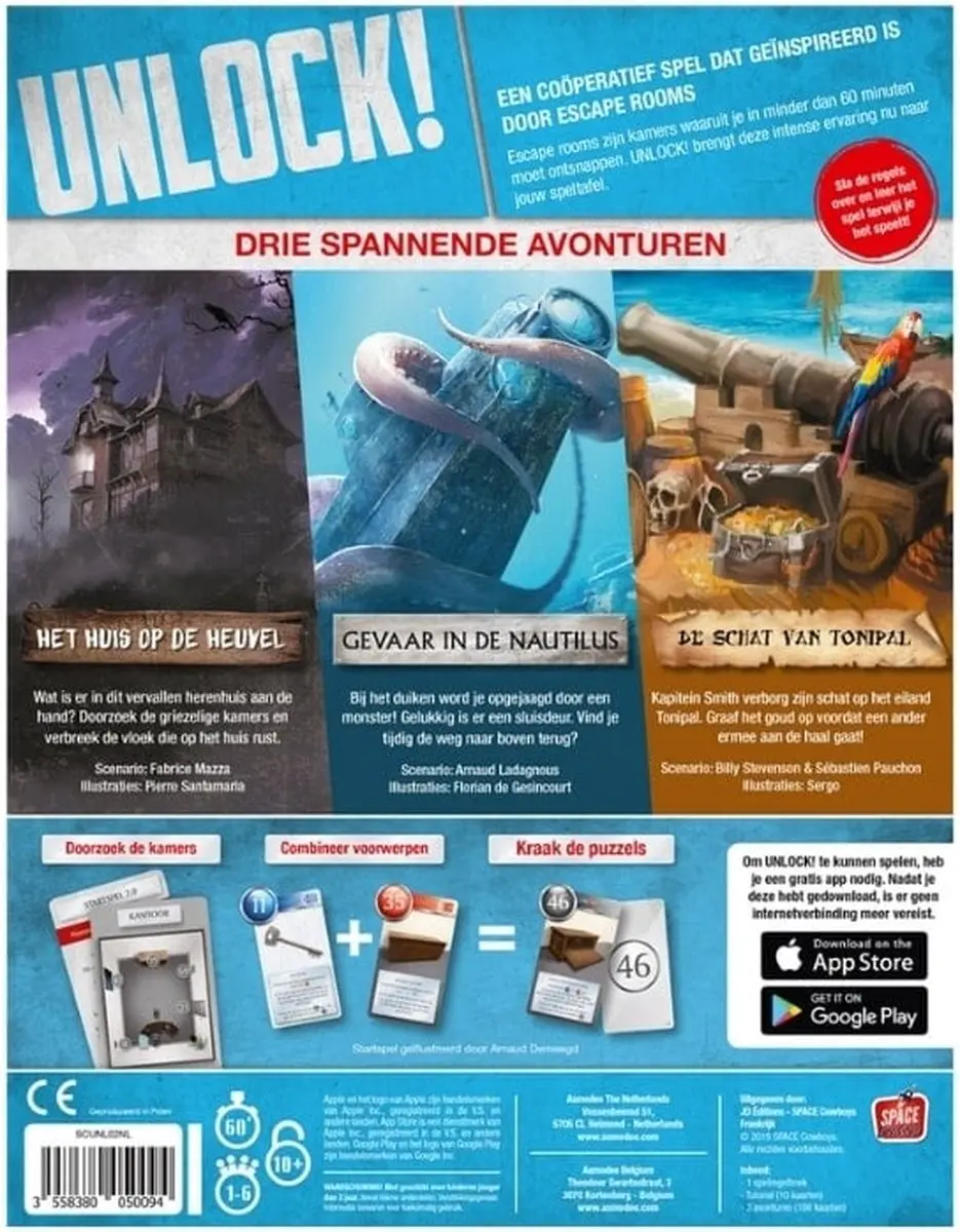 Space Cowboys Unlock! 2 Mysterieuze Avonturen Escape Room Spel SPC13-002