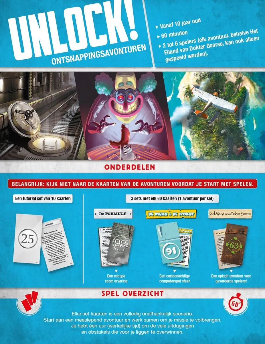 Space Cowboys Unlock! Ontsnappingsavonturen SPC13-001 - Escape Room Spel