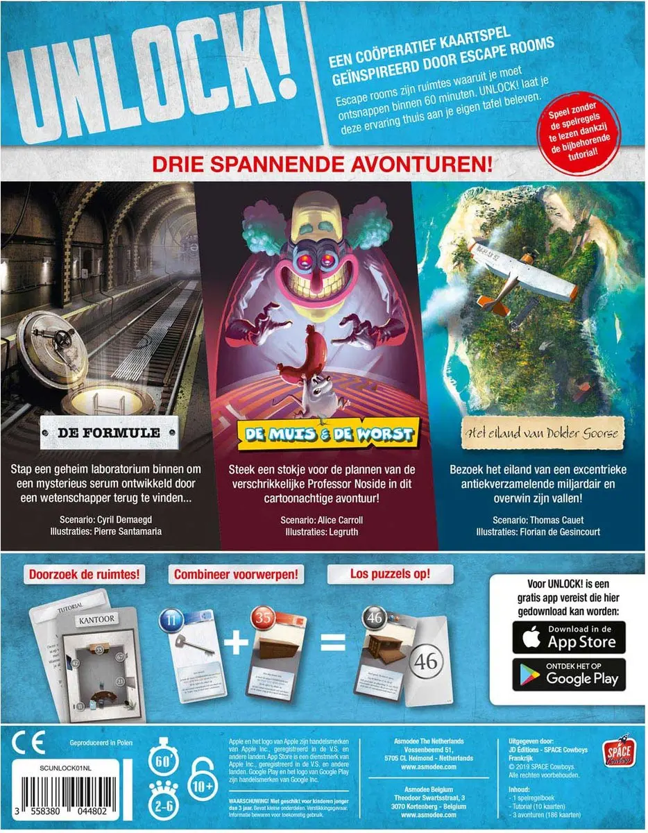 Space Cowboys Unlock! Ontsnappingsavonturen SPC13-001 - Escape Room Spel - afbeelding 6 van 6