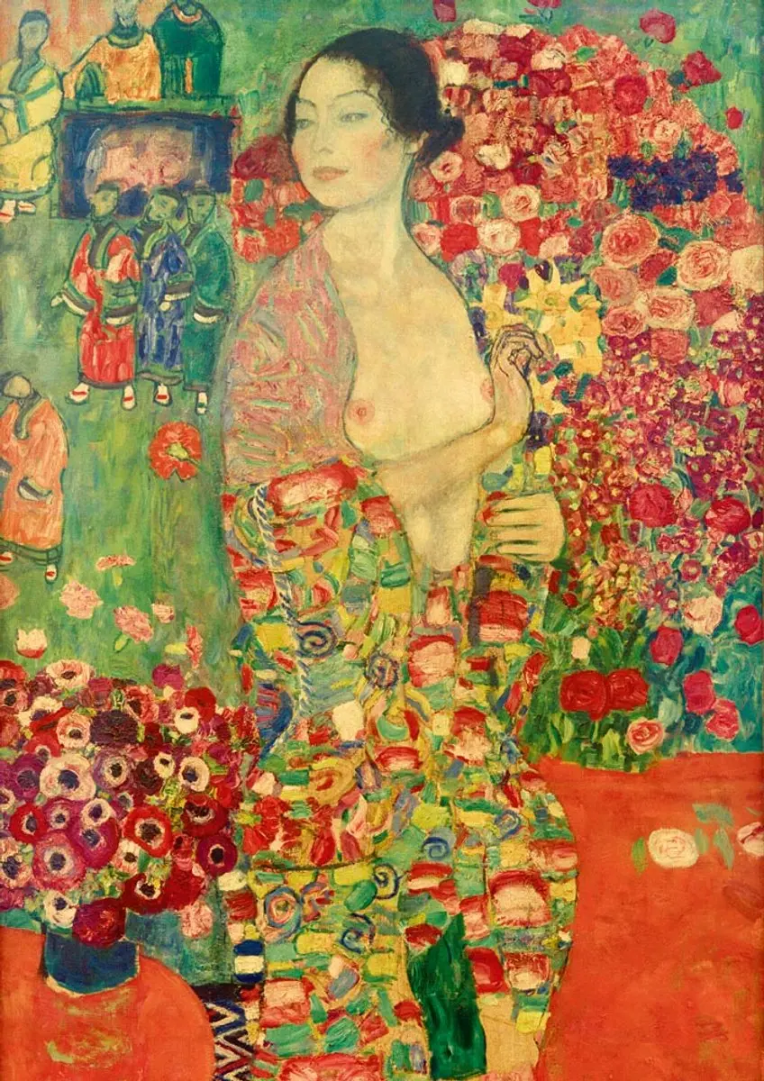 Bluebird Puzzle legpuzzel Gustave Klimt The Dancer 1918 1000 stukjes.