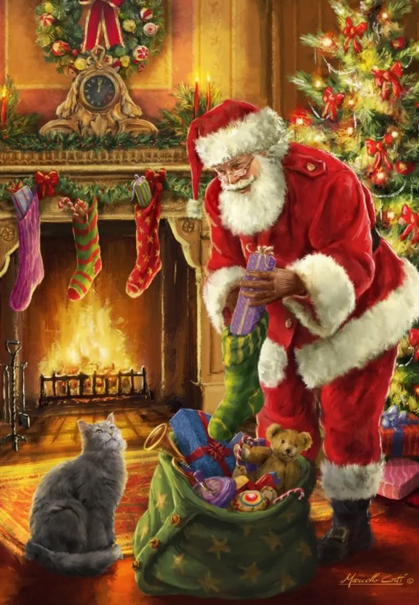 Bluebird Puzzle kerstpuzzel Santa Has Arrived