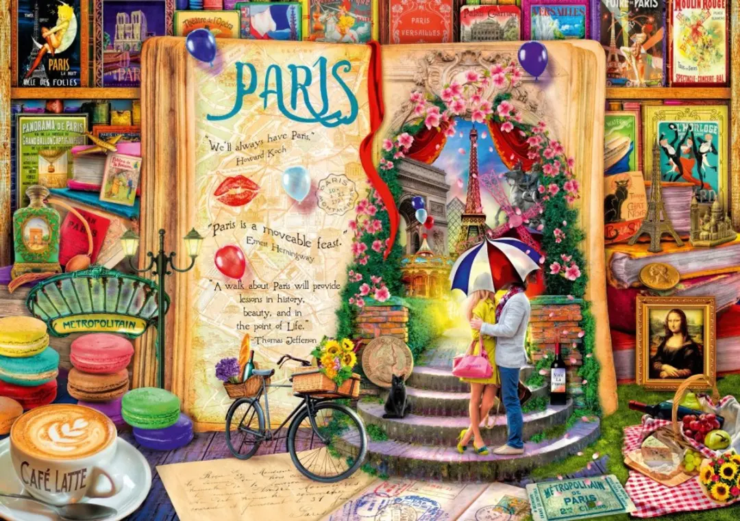 Bluebird Puzzle legpuzzel Life is an Open Book Paris
