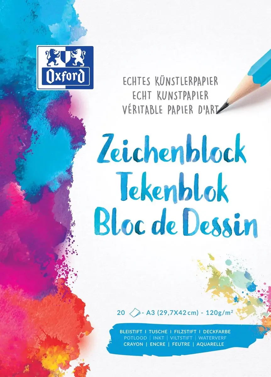 OXFORD TEKENBLOK 120G A3 20V