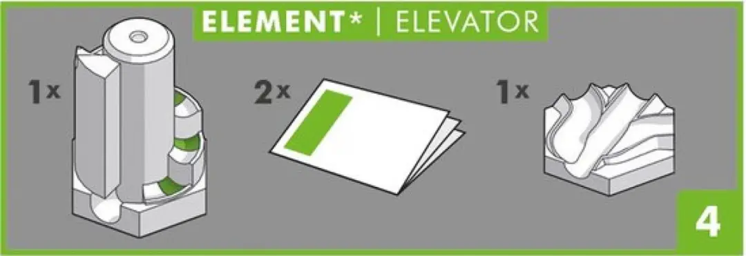 GraviTrax Power Elevator - Knikkerbaan - 13 Delen - Groen/Zwart