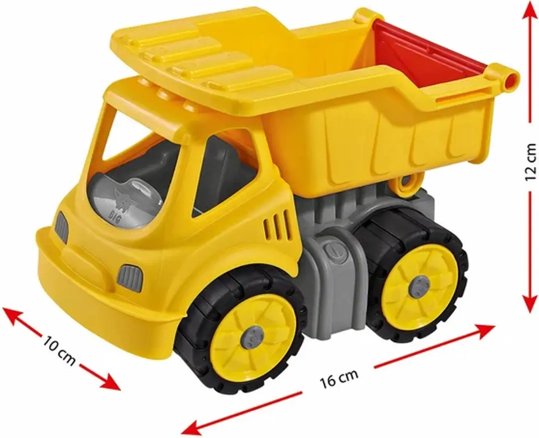 BIG Power Worker Mini Dumper 800055801 - Geel - afbeelding 3 van 6