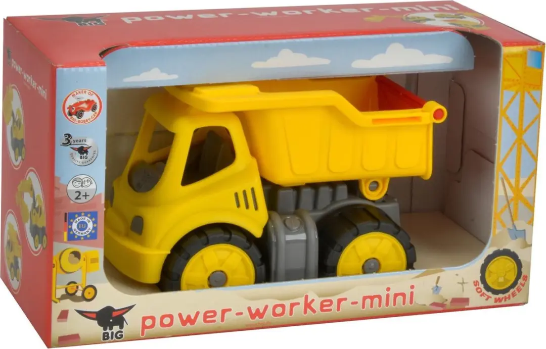 BIG Power Worker Mini Dumper 800055801 - Geel - afbeelding 5 van 6