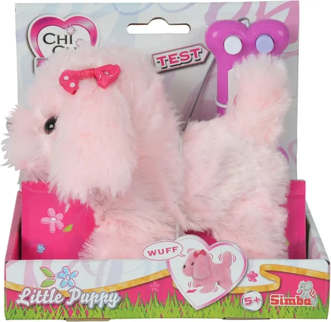 Simba Chi Chi Love Little Puppy Knuffel - 17cm - Roze - afbeelding 5 van 6
