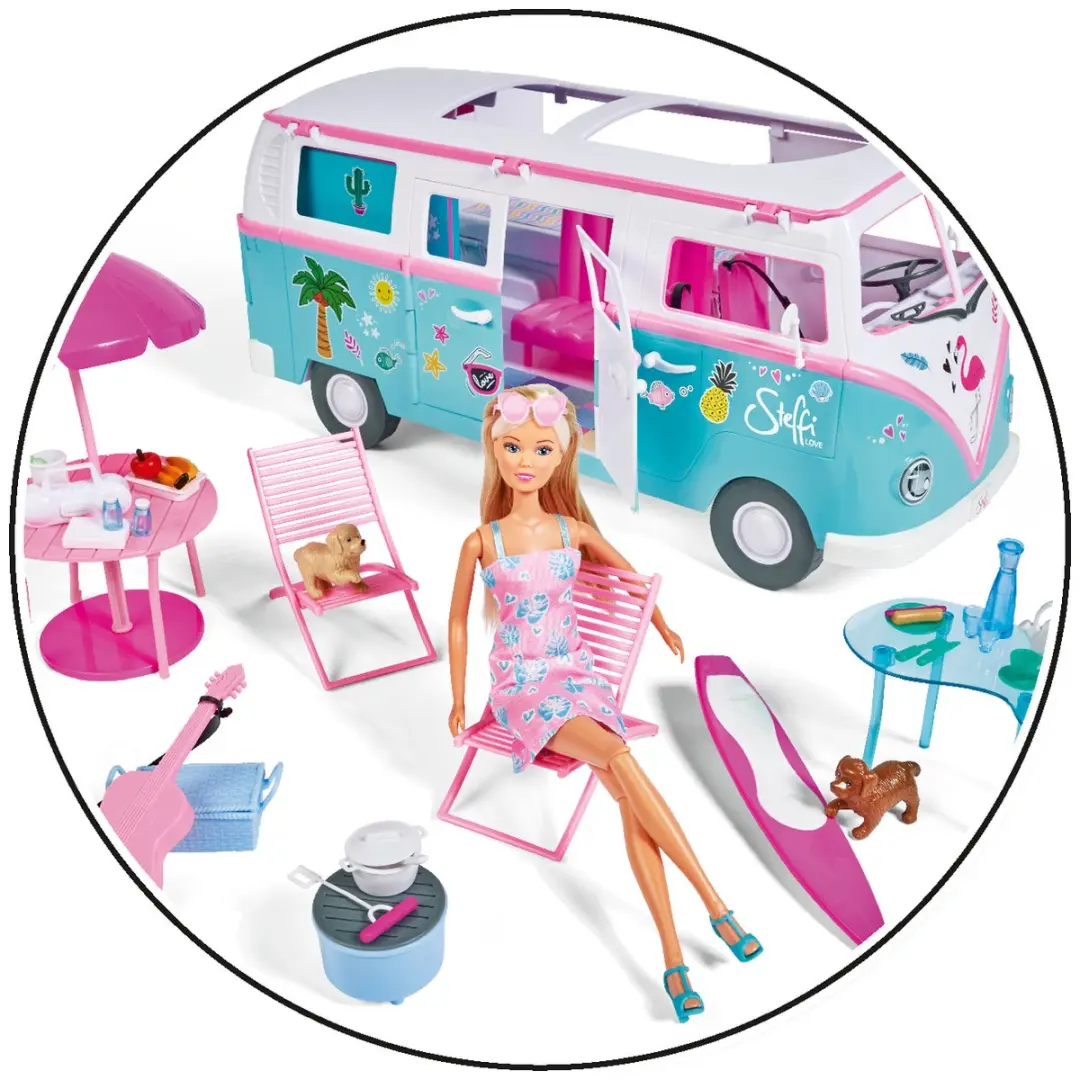 Simba Steffi Love Hawaii Camper - Pop 29cm - afbeelding 3 van 3