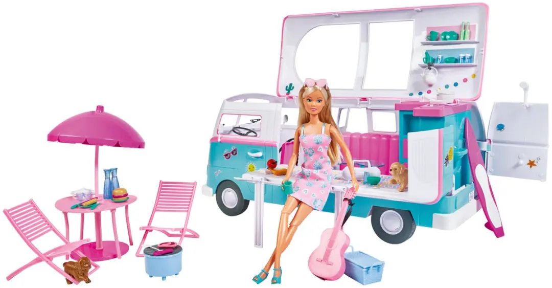 Simba Steffi Love Hawaii Camper - Pop 29cm - afbeelding 2 van 3