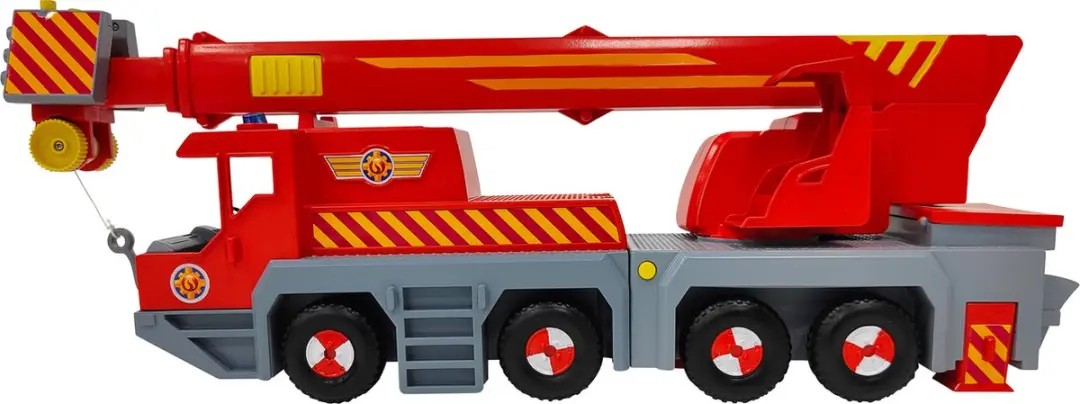 Simba Brandweerman Sam Sam Kraan 2-in-1 Speelgoedvoertuig - Rood - afbeelding 4 van 6