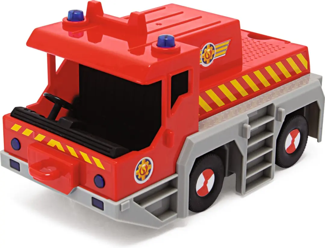 Simba Brandweerman Sam Sam Kraan 2-in-1 Speelgoedvoertuig - Rood - afbeelding 3 van 6