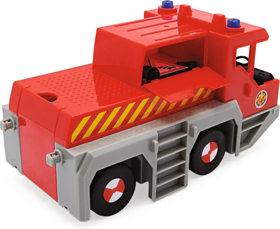 Simba Brandweerman Sam Sam Kraan 2-in-1 Speelgoedvoertuig - Rood - afbeelding 2 van 6