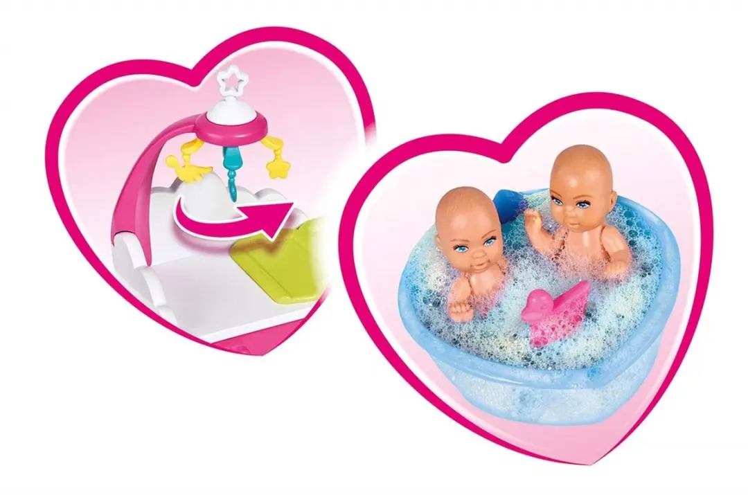 Simba Steffi Love Welcome Twins Zwangere Pop Commode Badkuip 29cm - afbeelding 6 van 6