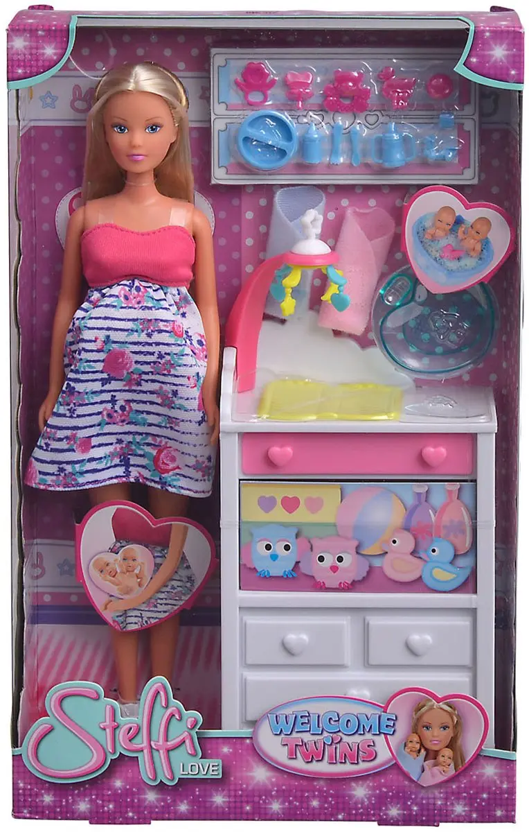 Simba Steffi Love Welcome Twins Zwangere Pop Commode Badkuip 29cm - afbeelding 5 van 6