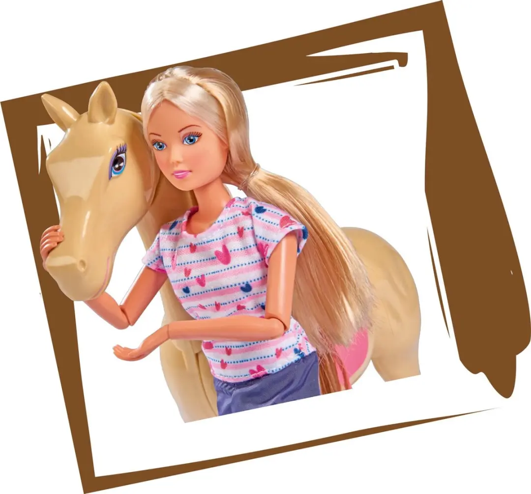 Simba Steffi Love Riding Trip Pop 29cm - Bruin - afbeelding 4 van 6