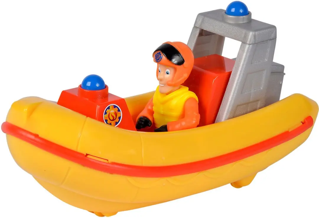 Simba Brandweerman Sam Reddingsboot 17cm