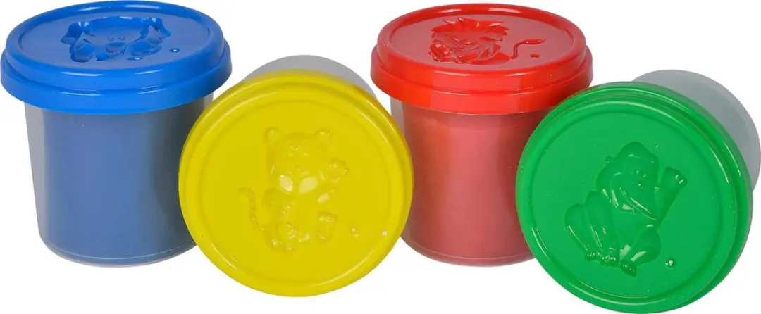 Simba Art & Fun Soft Dough Boetseerset - 4 Stuks - Rood/Geel/Blauw/ Groen - afbeelding 3 van 5