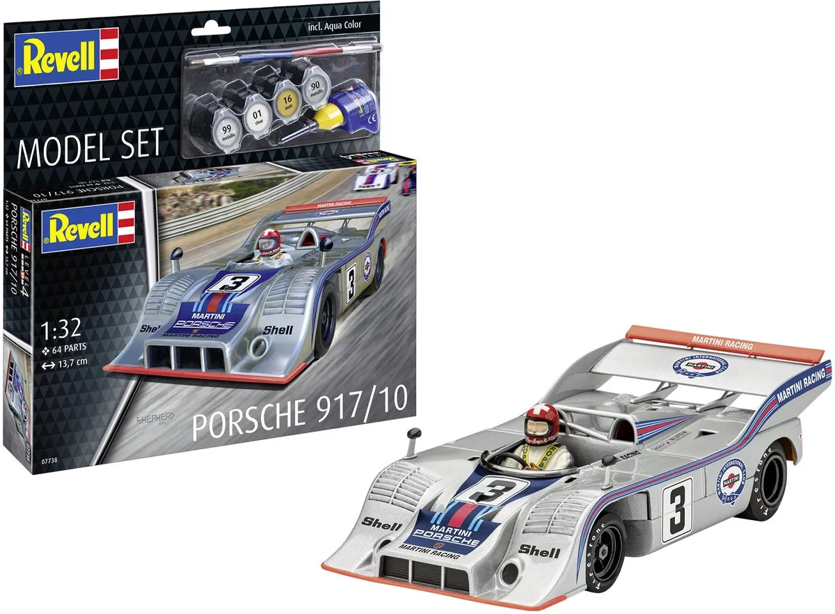 Revell Porsche 917/10 Modelbouwpakket 1:32 - 64 Onderdelen - Multi