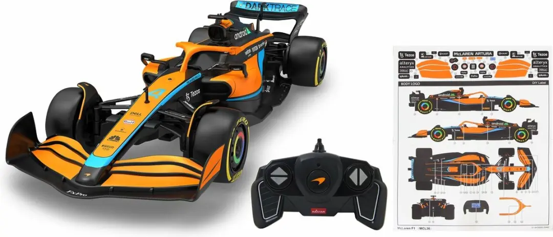 Jamara RC F1 McLaren MCL36 1:18 - 2,4GHz - Oranje - afbeelding 3 van 6