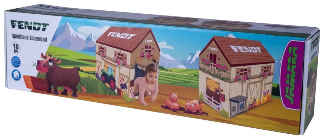 Jamara Fendt Speelhuisboerderij Tent 95x95x65cm - Multi