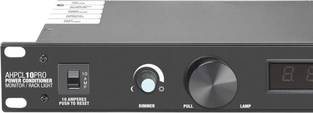Adam Hall PCL 10 PRO Power Conditioner 19" - Volt-/Ampèremeter