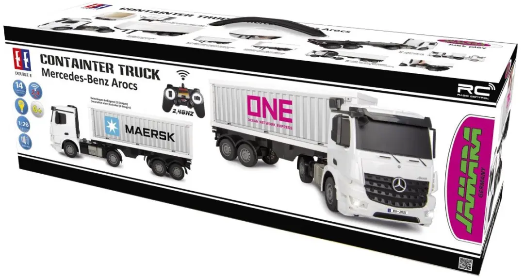 Jamara 408300 RC Vrachtwagen Mercedes Arocs Container - Multi - afbeelding 6 van 6