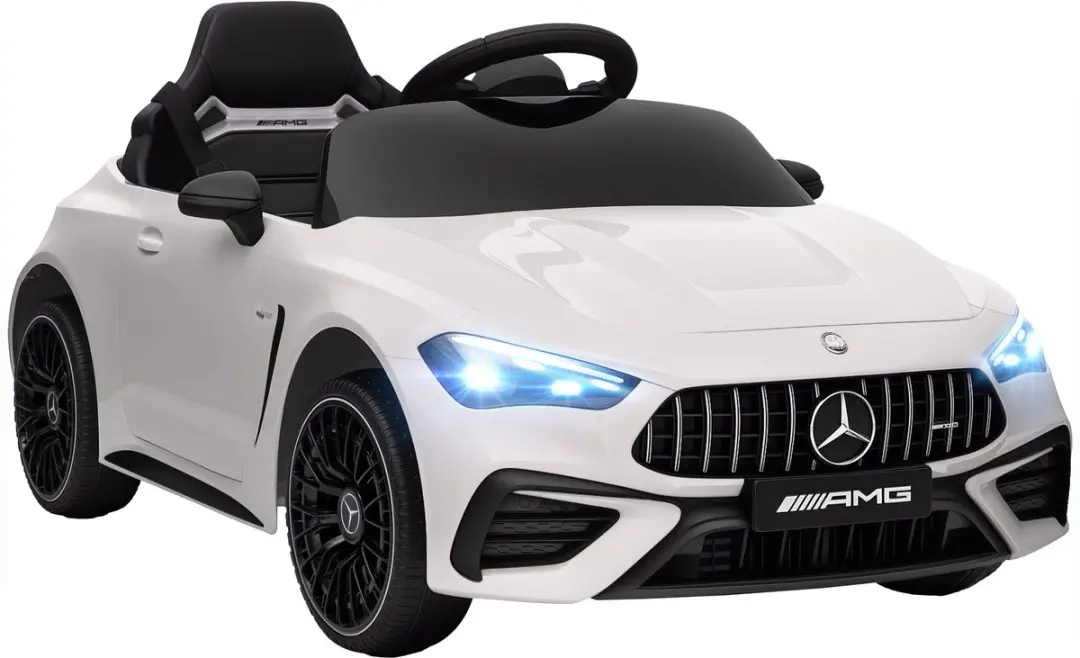 AIYAPLAY Elektrische auto voor kinderen Kunststof, staal 99L x 55B x 43H cm Wit